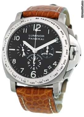 Panerai Gent's Titanium & Stainless Steel 40mm PAM72 Luminor Chronograph [On Hold] watches