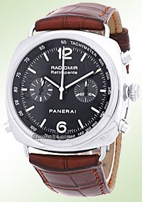 Panerai Gent's Stainless Steel Radiomir Rattrapante Chronograph Strapwatch watches