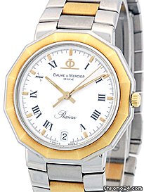 Baume & Mercier Gent's Stainless Steel & Yellow Gold & Riviera watches