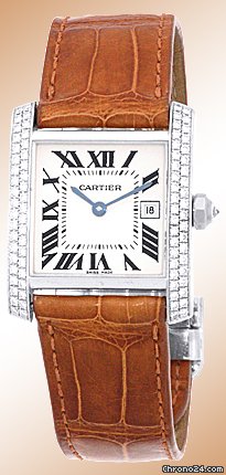 Cartier Diamond Tank Francaise Strapwatch [On Hold] watches