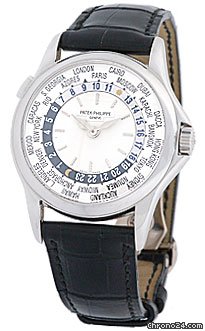 Patek Philippe Gent's 18K White Gold World Timer # 5110-G Strapwatch watches