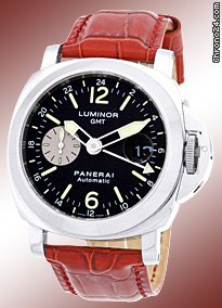 Panerai Gent's Stainless Steel 44mm Luminor GMT PAM 88 Strapwatch watches
