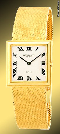 Patek Philippe Vintage Gent's 18K Yellow Gold Square Case Dresswatch watches