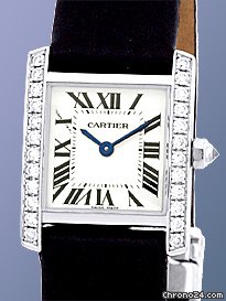 Cartier Diamond Tank Francaise Strapwatch watches