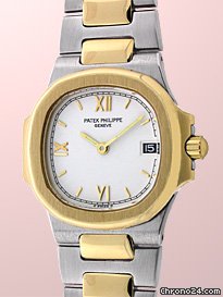 Replica Patek Philippe Lady's Stainless Steel & 18K Yellow Gold Nautilus Watch