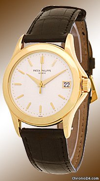 Patek Philippe Gent's 18K Yellow Gold Ref # 5107 Calatrava Grande Taille Strapwatch watches