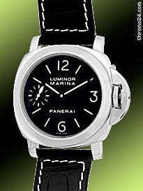 Panerai Gent's Stainless Steel PAM 111 Luminor Marina Strapwatch [On Hold] watches