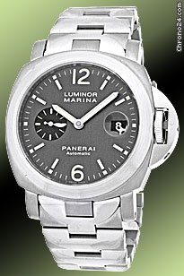 Panerai Gent's Stainless Steel & Titanium 44mm Luminor Marina PAM91 watches