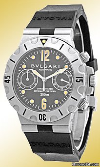 Bulgari Gent's Stainless Steel Scuba Chronograph watches