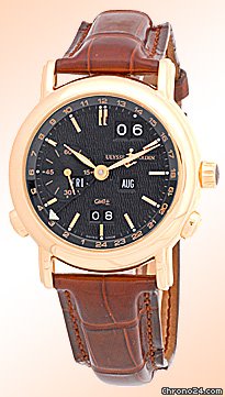 Ulysse Nardin Gent's 18K Rose Gold GMT Perpetual Strapwatch watches