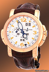 Ulysse Nardin Gent's 18K Rose Gold GMT Perpetual Calendar Strapwatch watches