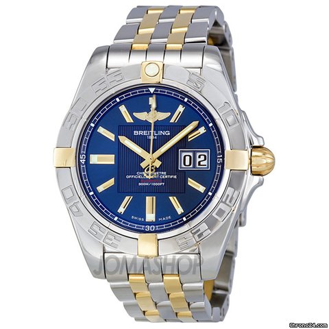 Breitling Galactic 41 Two-Tone Stainless Steel Mens Watch B49350L2-C809TT watches