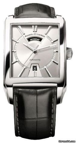 Maurice Lacroix Pontos Rectangulaire Day/Date XL Neu Box&Papiere ink MwSt watches