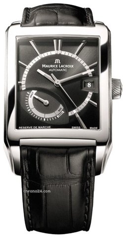 Maurice Lacroix Pontos Rectangulaire Reserve de Marche XL NEU incl B+P watches