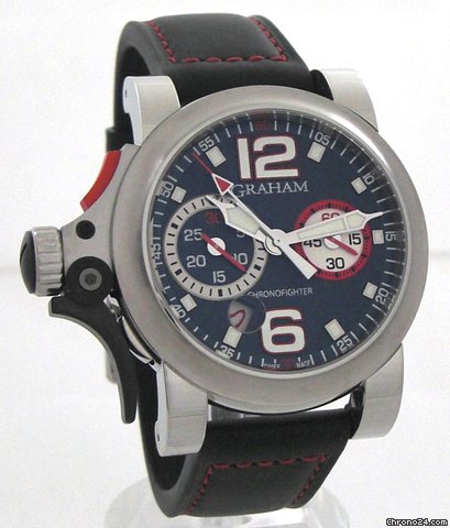 Graham Chronofighter R.A.C. Trigger Blue watches