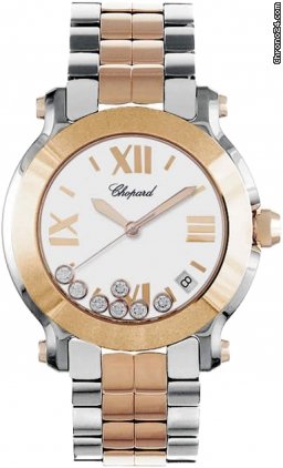 Chopard Happy Sport 2 Two Tone Ladies Watch 278488-9001 watches