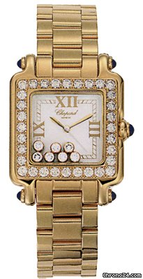 Chopard Happy Sport Square 18kt Yellow Gold Ladies Watch 276770-2311 watches