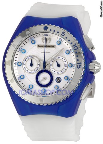 Technomarine Cruise Beach Chrono Blue And White Watch 109013 watches