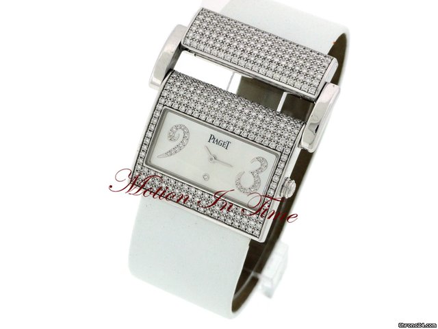 Piaget MISS PROTOCOLE LADIES' XL WHITE GOLD DIAMOND RARE 2011 SPEC. watches