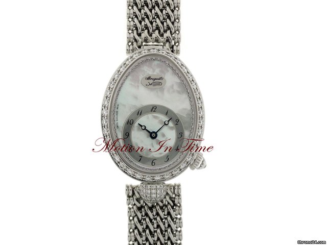Breguet REINE de NAPLES LADIES' WHITE GOLD DIAMOND ON BRACELET RARE watches
