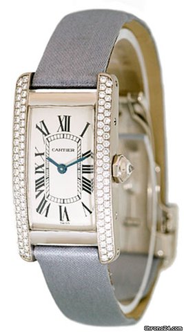 Cartier Diamond Tank Americaine Strapwatch watches