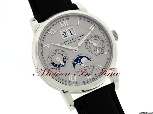 A. Lange & Sohne LANGEMATIK PERPETUAL AUTOMATIC PLATINUM NEW RARE watches