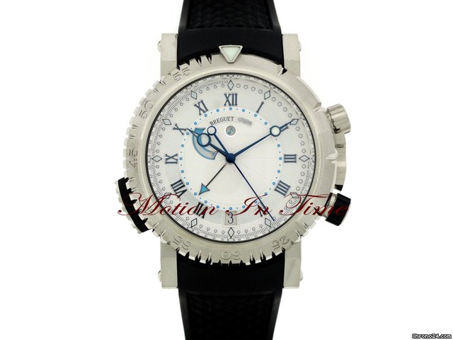 Breguet MARINE ROYALE WHITE GOLD 45mm ALARM RARE NEW MODEL ON RUBBER watches