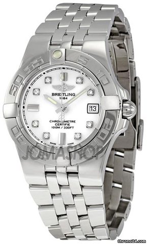 Breitling Galactic 30 White Diamond Dial Ladies Watch A71340L2-A713SS watches