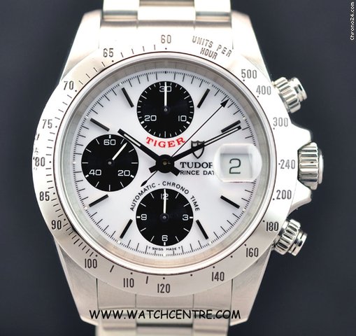 Tudor S/S White Dial Chronograph Tiger Prince Date 79280 watches