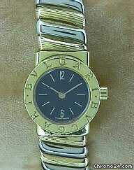 Bulgari Lady's 18K White / Yellow Gold Mini Cuff Watch watches