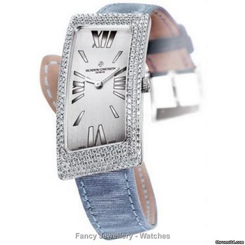 Vacheron Constantin 18K white gold 1972 large model-Grancurved Pave watches