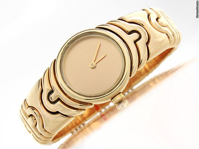Bulgari Damen "PARENTESIS" 750/- Gelbgold Quarz watches