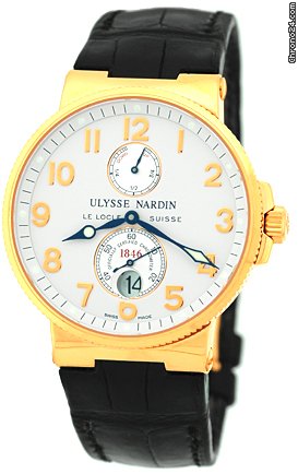 Ulysse Nardin Gent's 18K Rose Gold Maxi Marine Chronometer Strapwatch watches