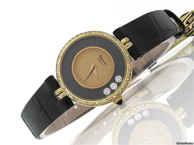 Chopard Damen "HAPPY DIAMONDS" 750/-Gelbgold Handaufzug watches