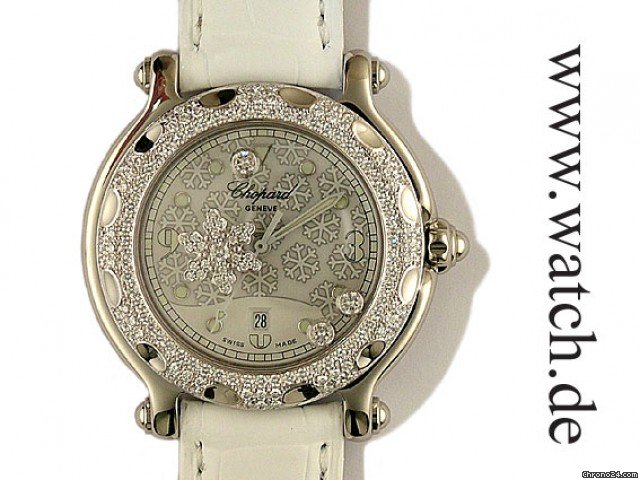 Chopard Happy Snow Flake Wei gold/Stahl 32mm watches