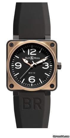 Bell & Ross BR 01-92 Pink Gold & Carbon NEU incl MWST mit Box + Papier watches