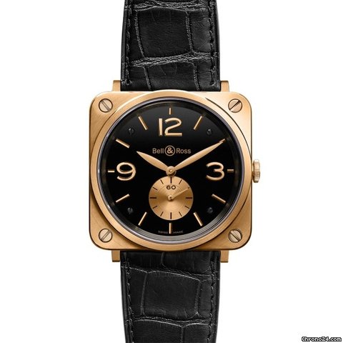 Bell & Ross BR S Mecanique Pink Gold Black NEU incl MWST B+P watches