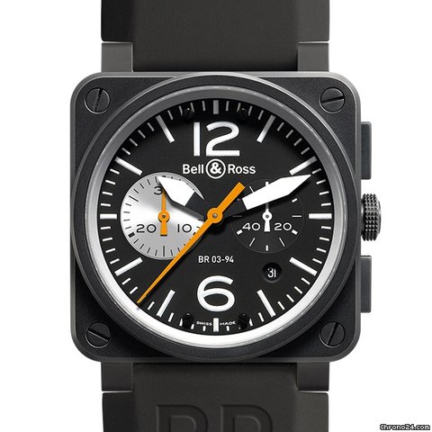 Bell & Ross BR 03-94 Chronographe Black & White NEU incl MWST mit B+P watches