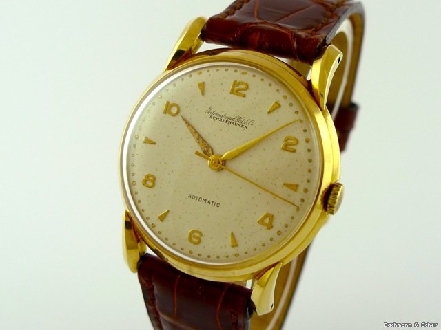 Replica IWC Vintage Gentlemans Watch, Automatic, 18k Yellow Gold Watch