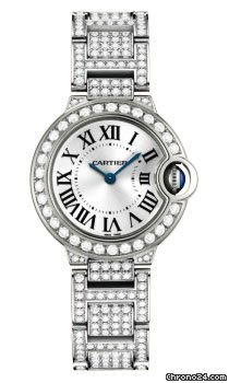 Cartier Ballon Bleu White Gold With Diamonds watches