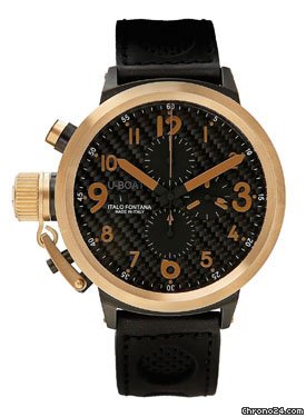 U-Boat Flightdeck 50 Black Steel and Gold watches