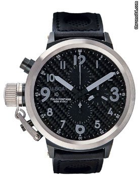 U-Boat Flightdeck 43 Black and Stainless Steel watches
