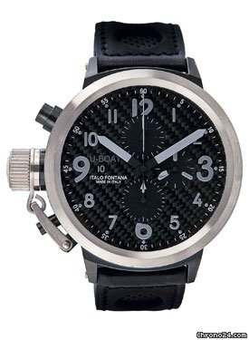 U-Boat Flightdeck 50 Black and Stainless Steel watches