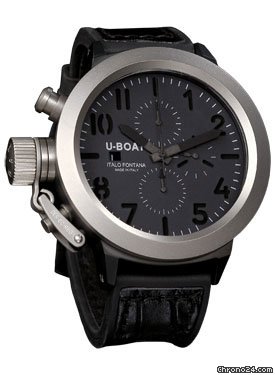 U-Boat Flightdeck 50 Black Steel and Titanium watches