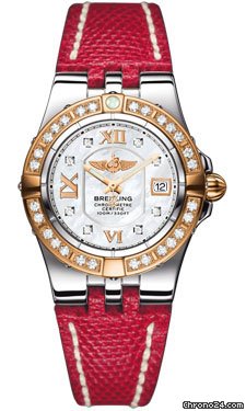 Replica Breitling Galactic 30 Steel and Rose Gold Watch