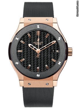 Hublot Classic Fusion 45mm Red Gold And Ceramic watches