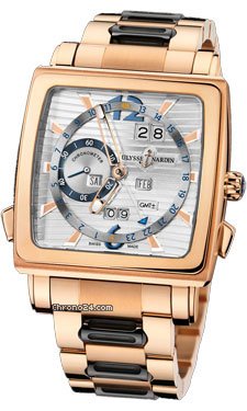 Ulysse Nardin Quadrato Dual Time Perpetual Rose Gold watches