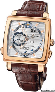 Ulysse Nardin Quadrato Dual Time Perpetual Rose Gold watches