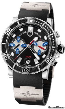 Replica Ulysse Nardin Maxi Marine Diver Chronograph Steel Watch