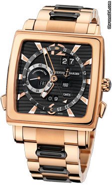 Ulysse Nardin Quadrato Dual Time Perpetual Rose Gold watches